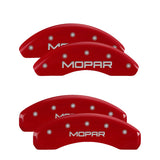 MGP 32014SMOPRD Set of 4: Red finish, Silver MOPAR