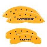 MGP 32006SMOPYL Set of 4: Yellow finish, Black MOPAR