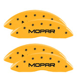 MGP 12203SMOPYL Set of 4: Yellow finish, Black MOPAR