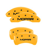 MGP 32011SMOPYL Set of 4: Yellow finish, Black MOPAR