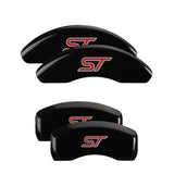 MGP 10236SST1BK Set of 4: Black finish, Silver ST (No Bolts)