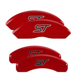 MGP 10119SST1RD Set of 4: Red finish, Silver ST (No Bolts)