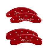 MGP 32014SPRLRD Set of 4: Red finish, Silver Prowler