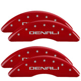 MGP 34219SDNLRD Set of 4: Red finish, Silver Denali