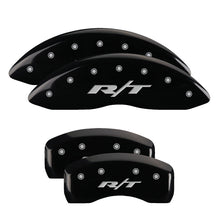 Load image into Gallery viewer, 4-Caliper-Covers-Engraved-Front--Rear-Rt-Black-Finish-Silver-Ch