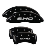 MGP 10222SSHOBK Set of 4: Black finish, Silver SHO
