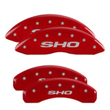 MGP 10128SSHORD Set of 4: Red finish, Silver SHO