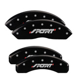 MGP 10119SSPOBK Set of 4: Black finish, Silver Sport (Bold)