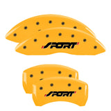 MGP 10229SSPOYL Set of 4: Yellow finish, Black Sport (Bold)