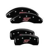 MGP 10236SSTOBK Set of 4: Black finish, Silver ST
