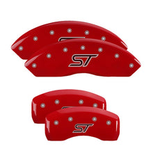 Load image into Gallery viewer, 4-Caliper-Covers-Engraved-Front--Rear-St-Red-Finish-Silver-Ch