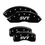 MGP 10017SSVTBK Set of 4: Black finish, Silver SVT