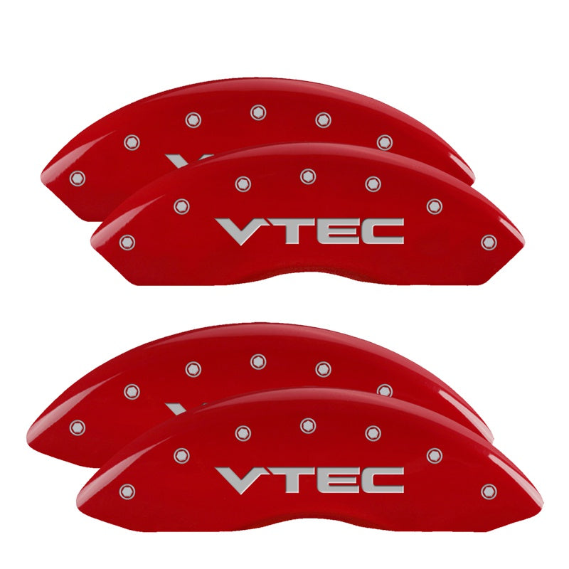 4-Caliper-Covers-Engraved-Front--Rear-Vtech-Red-Finish-Silver-Ch