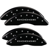 MGP 12124SDD4BK Set of 4: Black finish, Silver Dodge (No Stripes)
