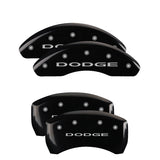 MGP 12199SDD4BK Set of 4: Black finish, Silver Dodge (No Stripes)