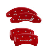 MGP 12199SDRTRD Set of 4: Red finish, Silver Dart ll
