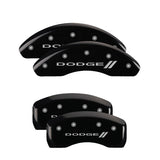 MGP 12198SDD3BK Set of 4: Black finish, Silver Dodge ll