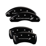 MGP 12199SDD3BK Set of 4: Black finish, Silver Dodge ll