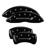 MGP 12001SDD3BK Set of 4: Black finish, Silver Dodge ll