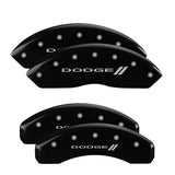 MGP 12059SDD3BK Set of 4: Black finish, Silver Dodge ll