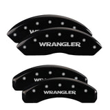 MGP 42014SWRGBK Set of 4: Black finish, Silver WRANGLER