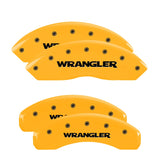MGP 42019SWRGYL Set of 4: Yellow finish, Black WRANGLER