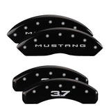 MGP 10202SM32BK Set of 4: Black finish, Silver Mustang (2015) / 3.7