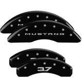MGP 10204SM32BK Set of 4: Black finish, Silver Mustang (2015) / 3.7