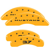 MGP 10204SM32YL Set of 4: Yellow finish, Black Mustang (2015) / 3.7