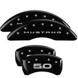MGP 10200SM52BK Set of 4: Black finish, Silver Mustang / 5.0 (2015)