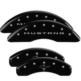 MGP 10204SMB2BK Set of 4: Black finish, Silver Mustang / Bar & Pony (2015)