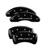 MGP 20224SACCBK Set of 4: Black finish, Silver Accord