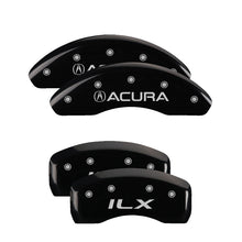 Load image into Gallery viewer, 4-Caliper-Covers-Engraved-Front-Acura-Engraved-Rear-Ilx-Black-Finish-Silver-Ch