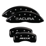 MGP 39011SMDXBK Set of 4: Black finish, Silver Acura / MDX