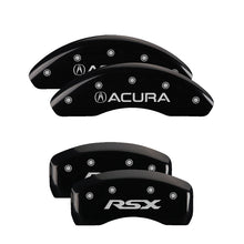 Load image into Gallery viewer, 4-Caliper-Covers-Engraved-Front-Acura-Engraved-Rear-Rsx-Black-Finish-Silver-Ch