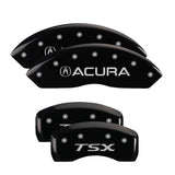 MGP 39016STSXBK Set of 4: Black finish, Silver Acura / TSX