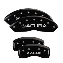 Load image into Gallery viewer, 4-Caliper-Covers-Engraved-Front-Acura-Rear-Rdx-Black-Finish-Silver-Char-2016-Acura-Rdx