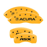MGP 39005SRSXYL Set of 4: Yellow finish, Black Acura / RSX
