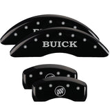 MGP 49001SBSHBK Set of 4: Black finish, Silver Buick / Buick Shield Logo