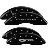 MGP 13083SCZ6BK Set of 4: Black finish, Silver Corvette / Z06 (C6)