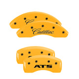 MGP 35023SATSYL Set of 4: Yellow finish, Black Cadillac / ATS