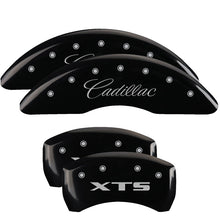 Load image into Gallery viewer, 4-Caliper-Covers-Engraved-Front-Cadillac-Engraved-Rear-Xts-Black-Finish-Silver-Ch