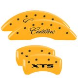 MGP 35008SXTSYL Set of 4: Yellow finish, Black Cadillac / XTS