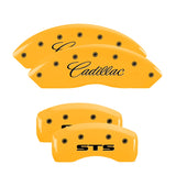 MGP 35002SSTSYL Set of 4: Yellow finish, Black Cadillac / STS