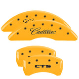 MGP 35024SCTSYL Set of 4: Yellow finish, Black Cadillac / CTS