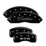 MGP 35002SSTSBK Set of 4: Black finish, Silver Cadillac / STS