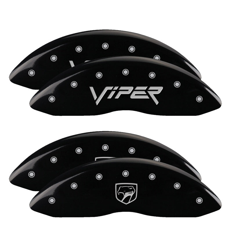 4-Caliper-Covers-Engraved-Front-Gen-2Viper-Engraved-Rear-Gen-2Snake-Black-Finish-Silver-Ch