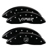 MGP 12203SSNPBK Set of 4: Black finish, Silver Viper / Snake (Gen 2)