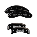 MGP 14026SZ84BK Set of 4: Black finish, Silver Camaro / Z28 (Gen 4)