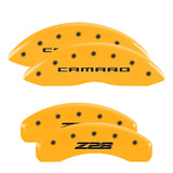 MGP 14036SZ85YL Set of 4: Yellow finish, Black Camaro / Z28 (Gen 5)